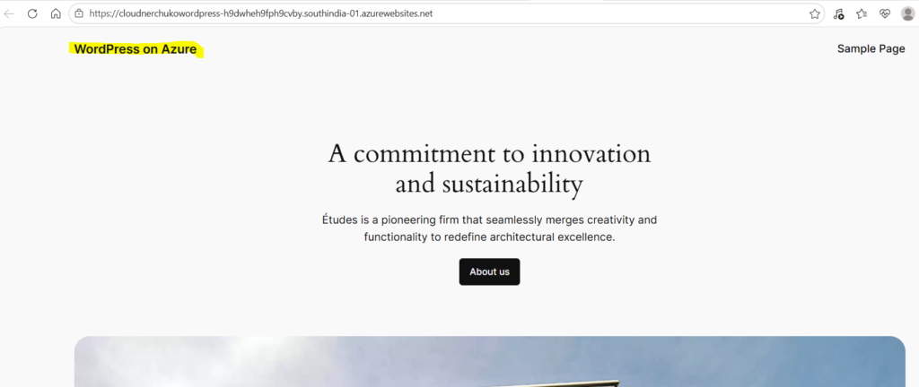WordPress HomePage